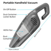 Handheld Vacuum Cordless Portable Car Vacuum Cleaner for Car Cleaning